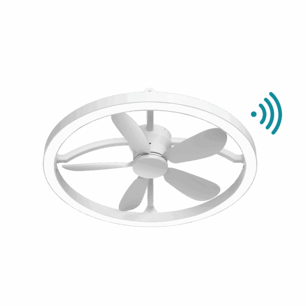 Catalina DC Ceiling Fan 21" With Remote With LED Light Matt White - MCDC500W