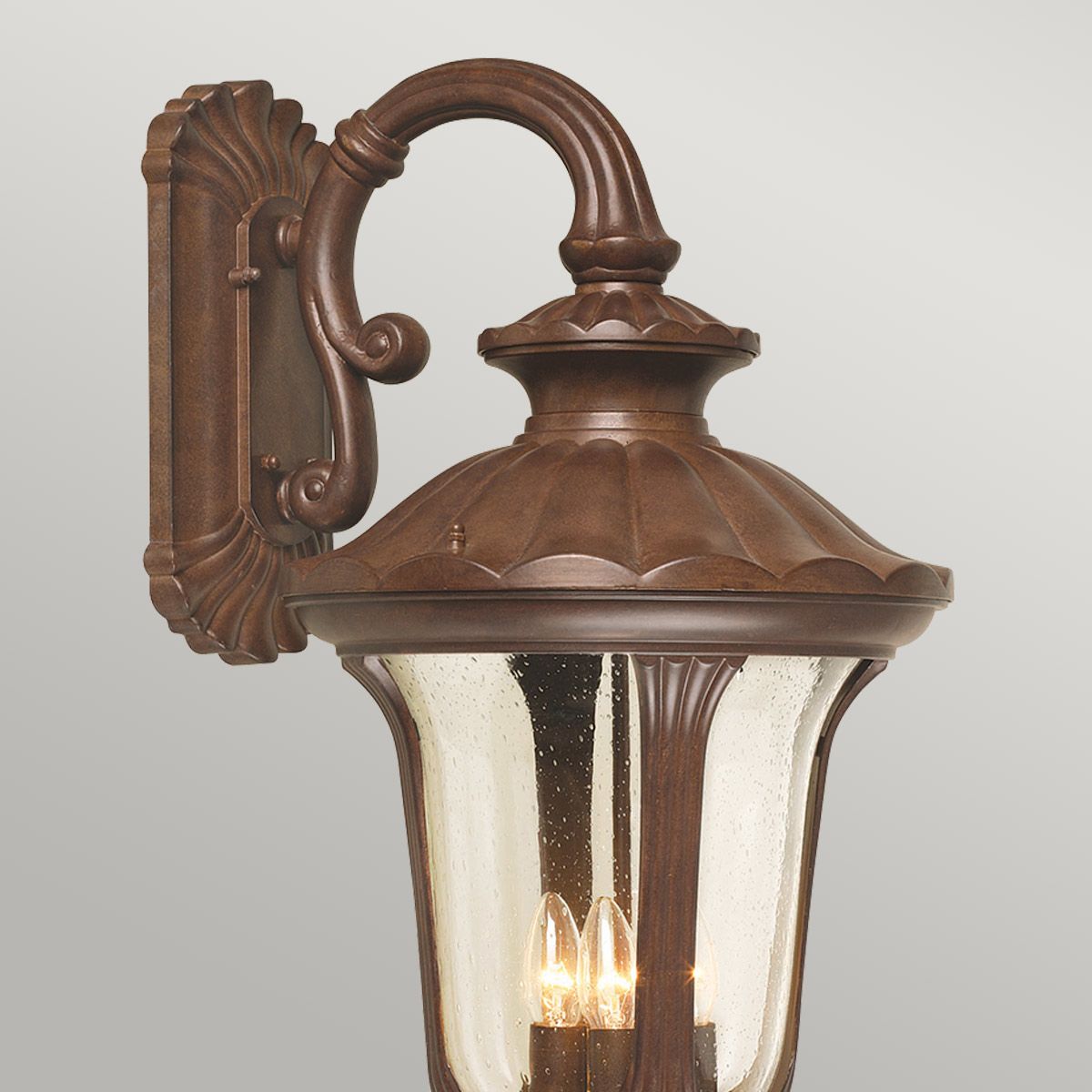 Chicago Large Down Wall Lantern Rusty Bronze Patina - CC2-L