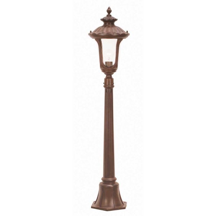 Chicago Small Pillar Lantern Rusty Bronze Patina - CC4-S