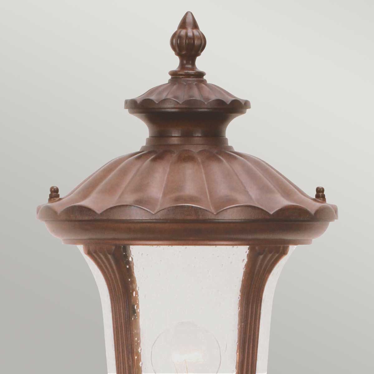 Chicago Small Pillar Lantern Rusty Bronze Patina - CC4-S