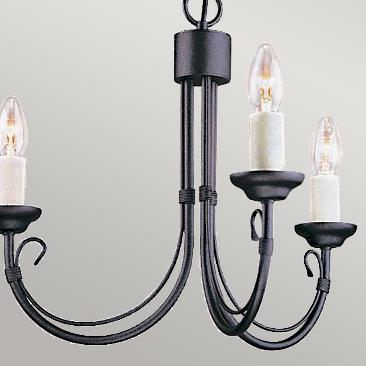 Chartwell 3 Light Chandelier Black - CH3-BLACK