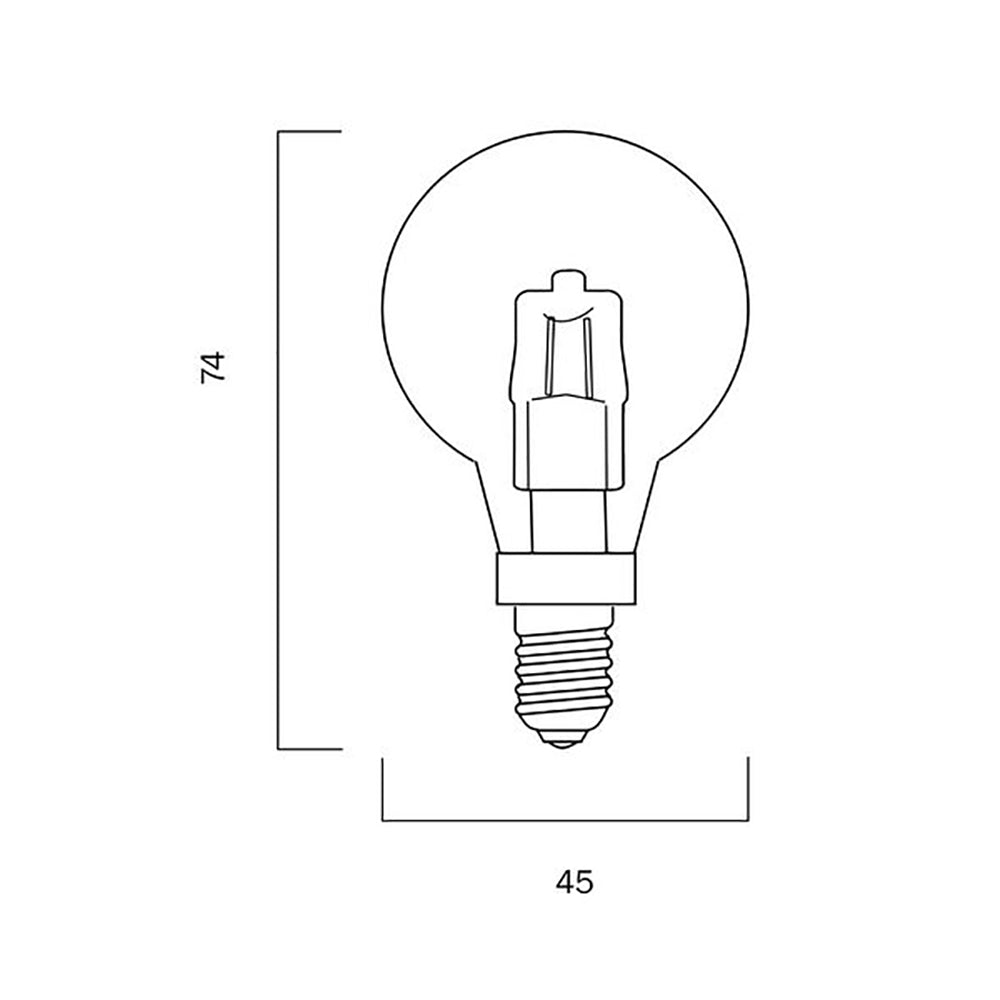 Buy LED Globes Australia LED Globe SES 240V 28W Clear Glass 4000K - GL FR28E14-CL