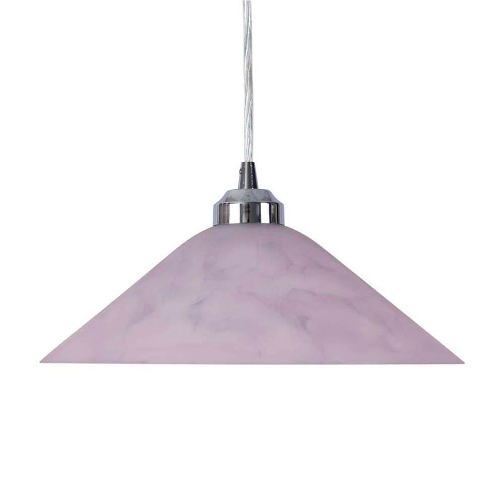 Buy Pendant Lights Australia Cone Pendant Light W300mm Pink Glass - 91503