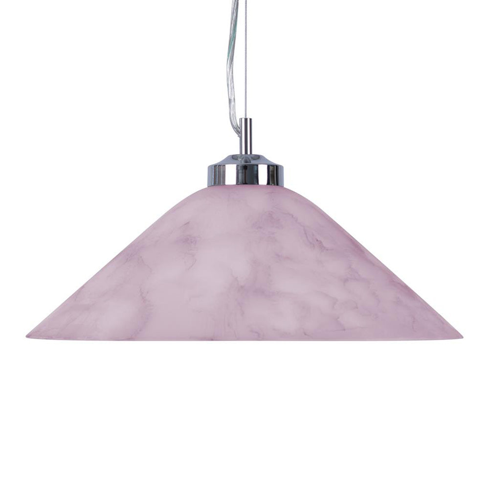 Buy Pendant Lights Australia Cone Pendant Light W400mm Pink Glass - 91507