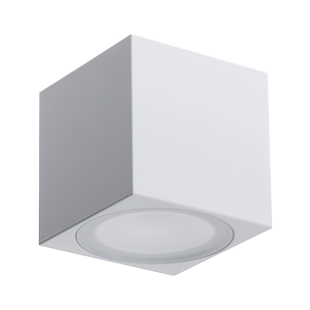 Buy Exterior Wall Lights Australia Cube W 1.0 Exterior Wall Light Aluminium RGB - CU10316