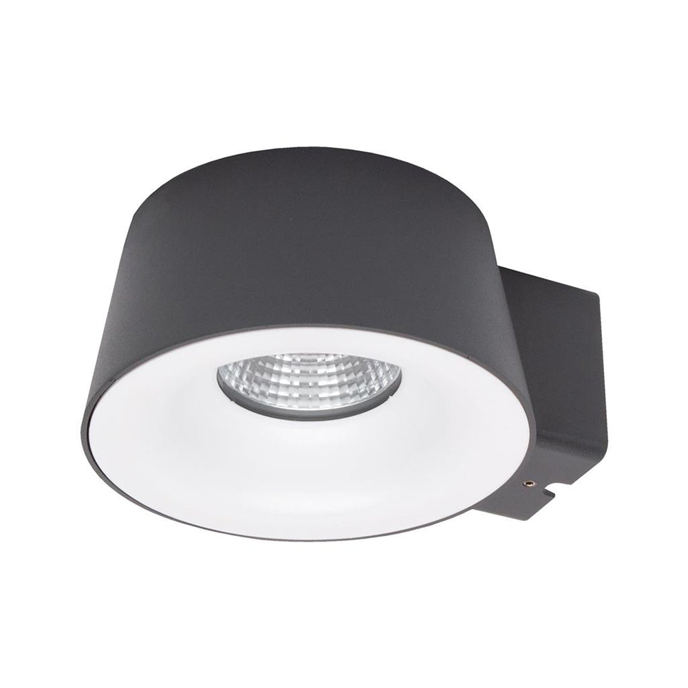 Buy Exterior Wall Lights Australia Cup Exterior Wall Light Dark Grey Aluminium 5000K - 19513