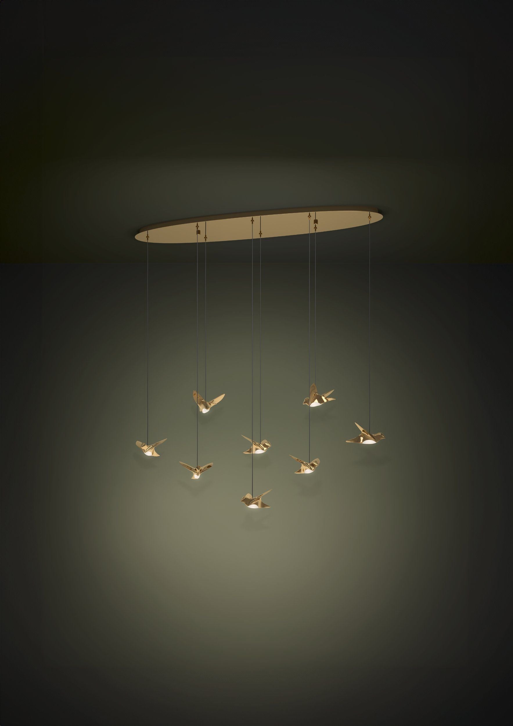 Paratebueno 1160mm Pendant Light Brass - 390397