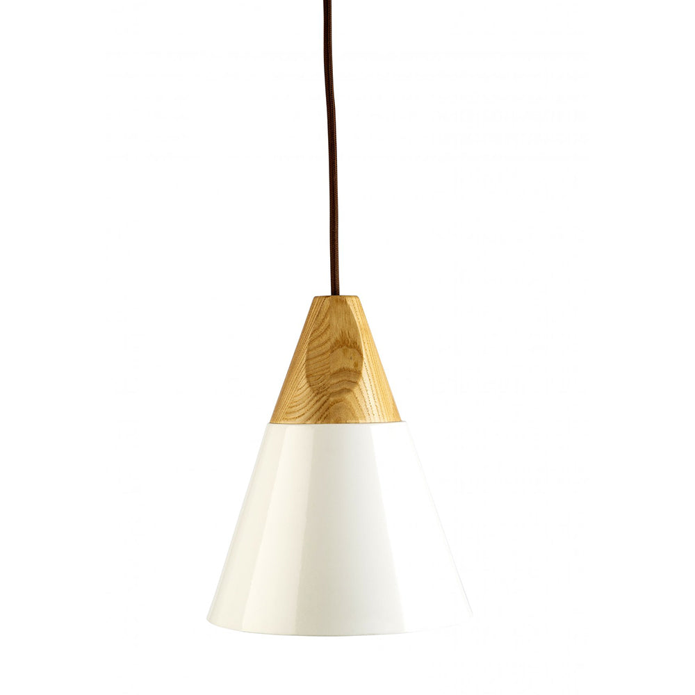 Buy Pendant Lights Australia Fiorentino Lighting - INSTA196 1 Light Pendant Wood & White