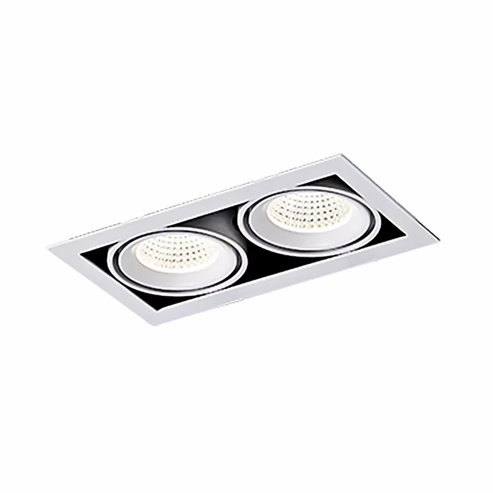 Buy Recessed LED Downlights Australia Recessed 2 LED Downlight W185mm White 10W TRI Colour - LUX-DD1018M-C20W