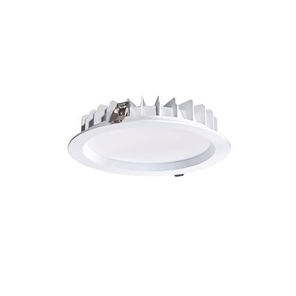 Round Recessed LED Downlight White Aluminium TRI Colour - DL5001/WH/CCT