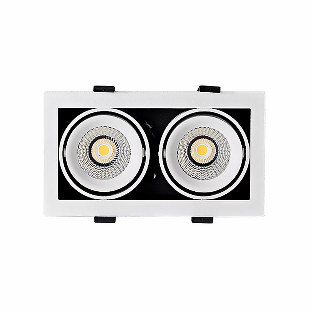 Buy Recessed LED Downlights Australia Recessed 2 LED Downlight W185mm White 10W TRI Colour - LUX-DD1018M-C20W