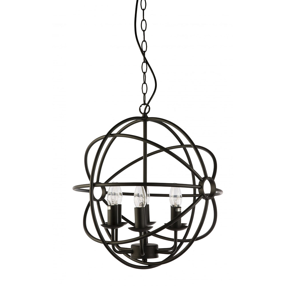 Buy Pendant Lights Australia Fiorentino Lighting - CANTINA 6 Light Pendant Light Black