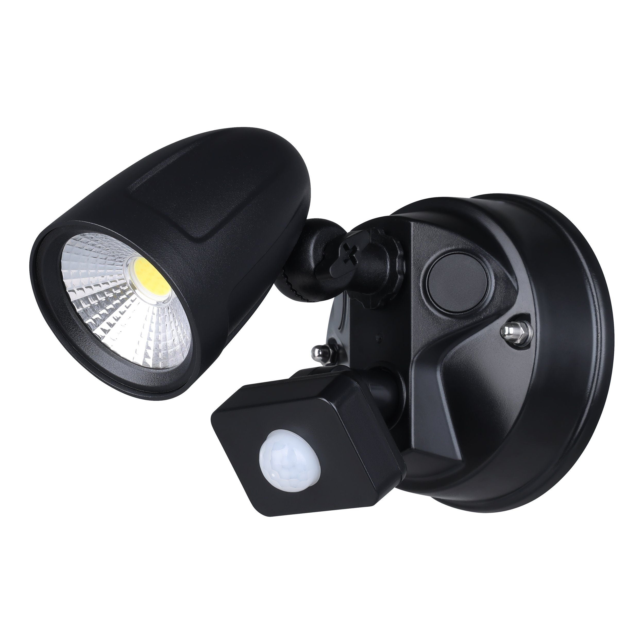 Chopper II LED Security Wall Light With Sensor 15W Tri Colour Black - 206535