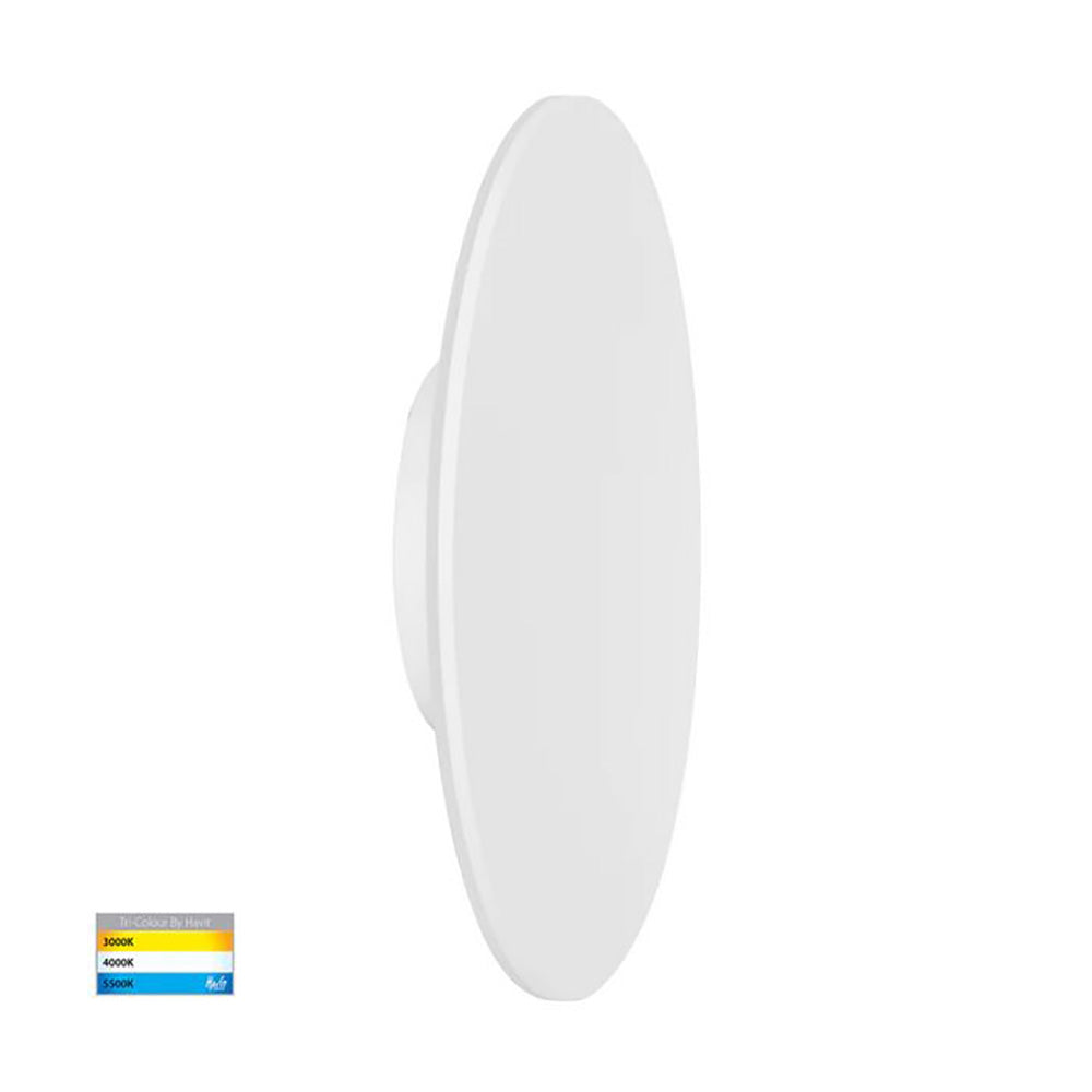 Buy Exterior Wall Lights Australia Halo Exterior Wall Light 12V 18W White Aluminium 3CCT - HV3593T-WHT-12V