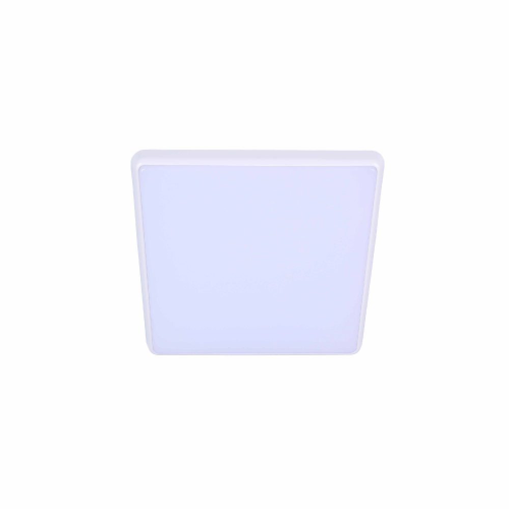 Square LED Oyster Light 18W White Aluminium 3CCT - AC9002/PRE/18W/TC