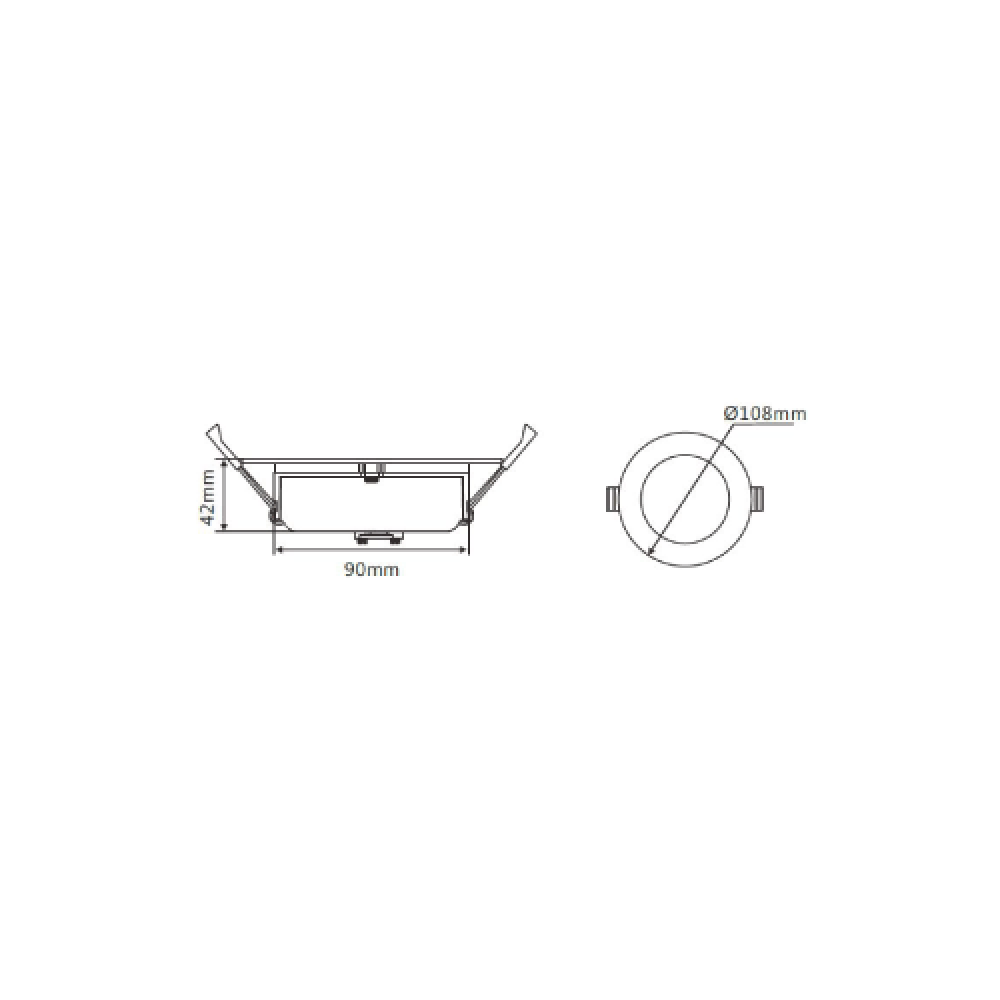 Buy Recessed Downlights Australia Round Recessed LED Downlight 13W Black Aluminium TRI Colour - DL1362/12W/BK/TC