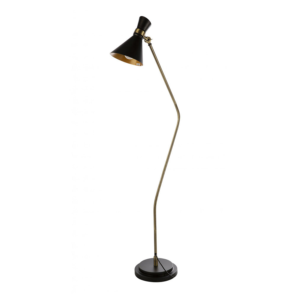 Fiorentino Lighting - VOLTA 1 Light Floor Lamp Black, Bronze