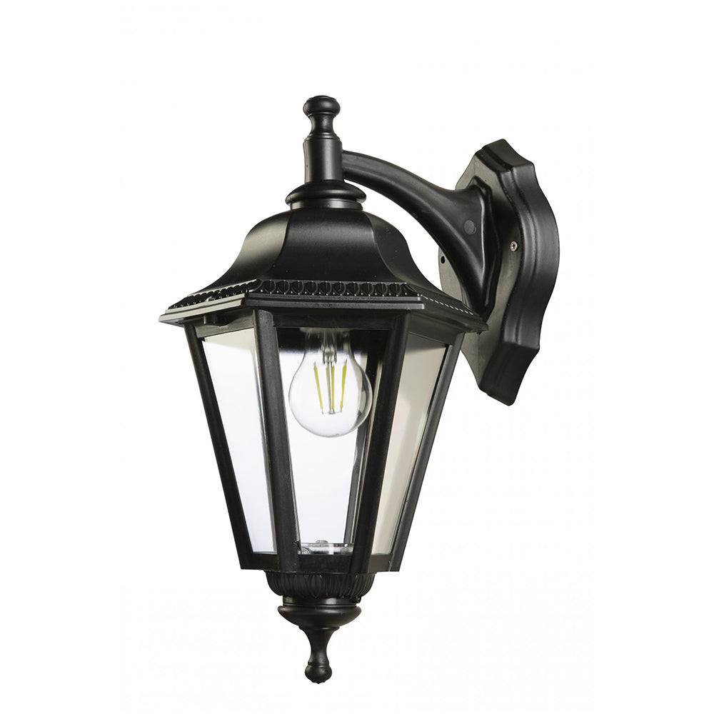 Buy Exterior Wall Lights Australia Fiorentino Lighting - ROMAN 1 Light Wall Light Down Black