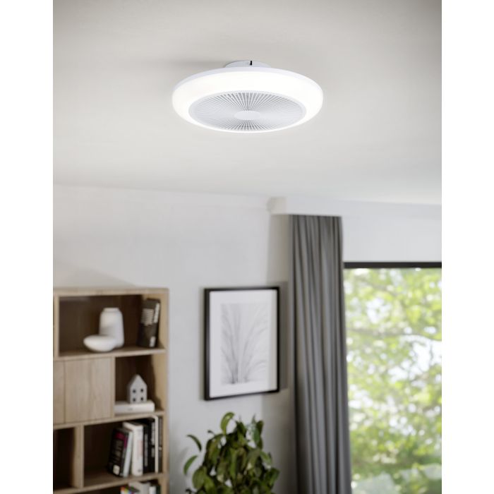 Sayulita LED Bladeless DC Ceiling Fan With RGB White Matt - 20809601