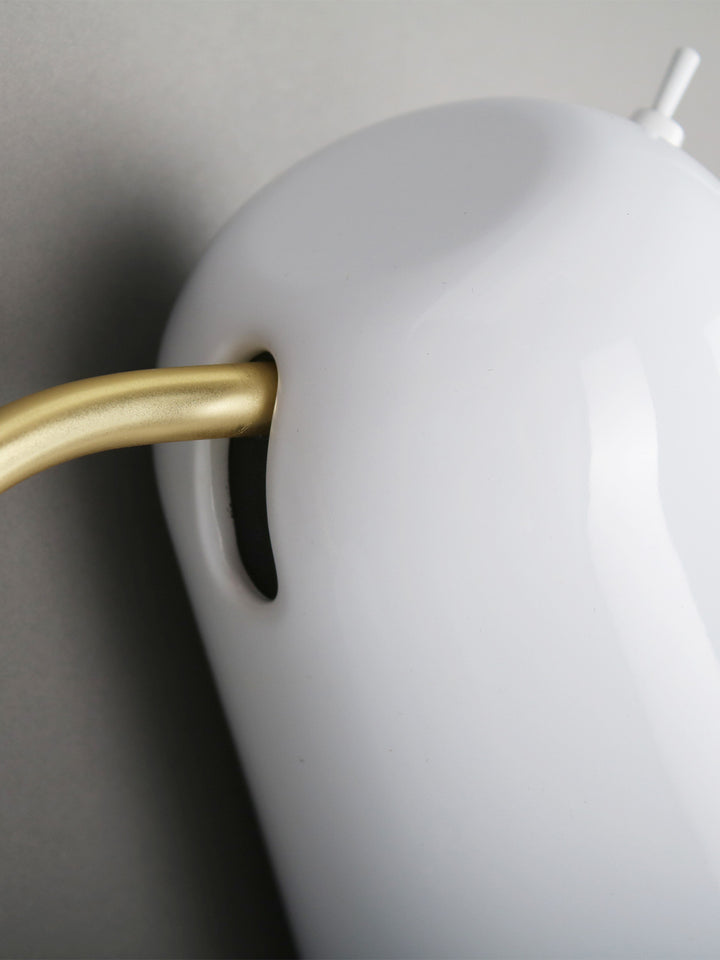 Dobi Wall Light White & Gold - SE A/DOBI/WH/GOLD