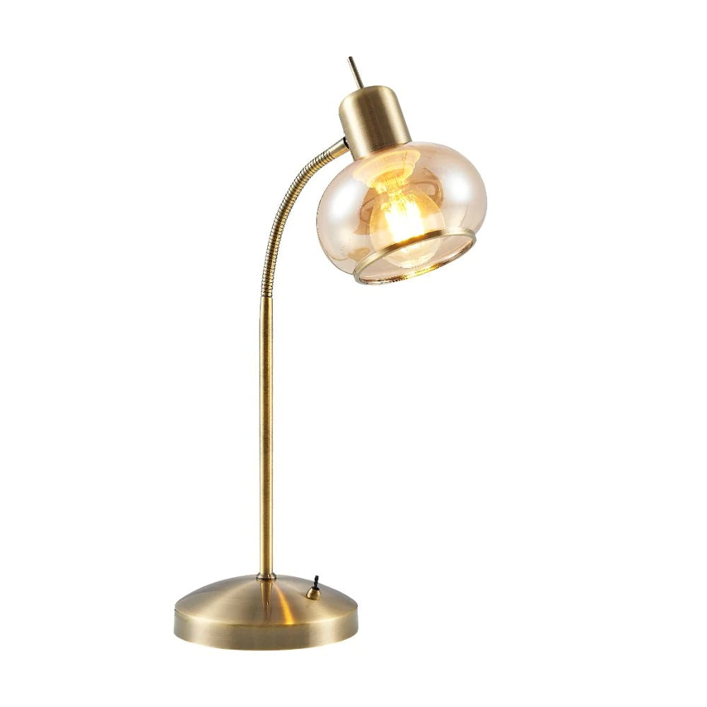 Buy Table Lamps Australia MARBELLTable Lamp Antique Brass Amber - MARBELL TL-ABAM