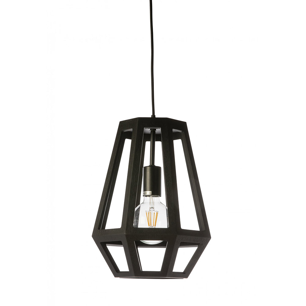 Buy Pendant Lights Australia Fiorentino Lighting - SANTON 1 Light Pendant Small Black