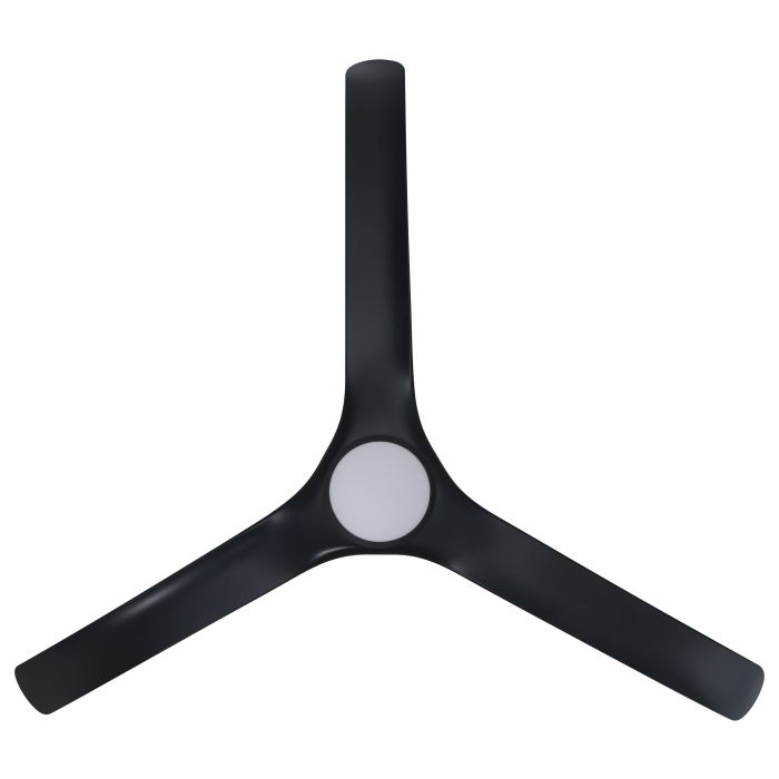 Tahiti DC Ceiling Fan with LED Light 72" 55W 3CCT Matte Black - 20802102
