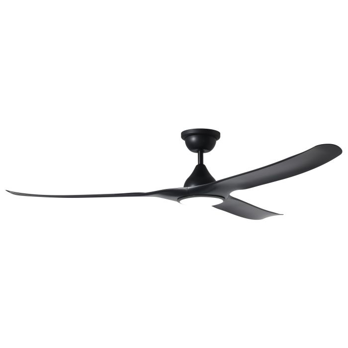 Tahiti DC Ceiling Fan with LED Light 72" 55W 3CCT Matte Black - 20802102