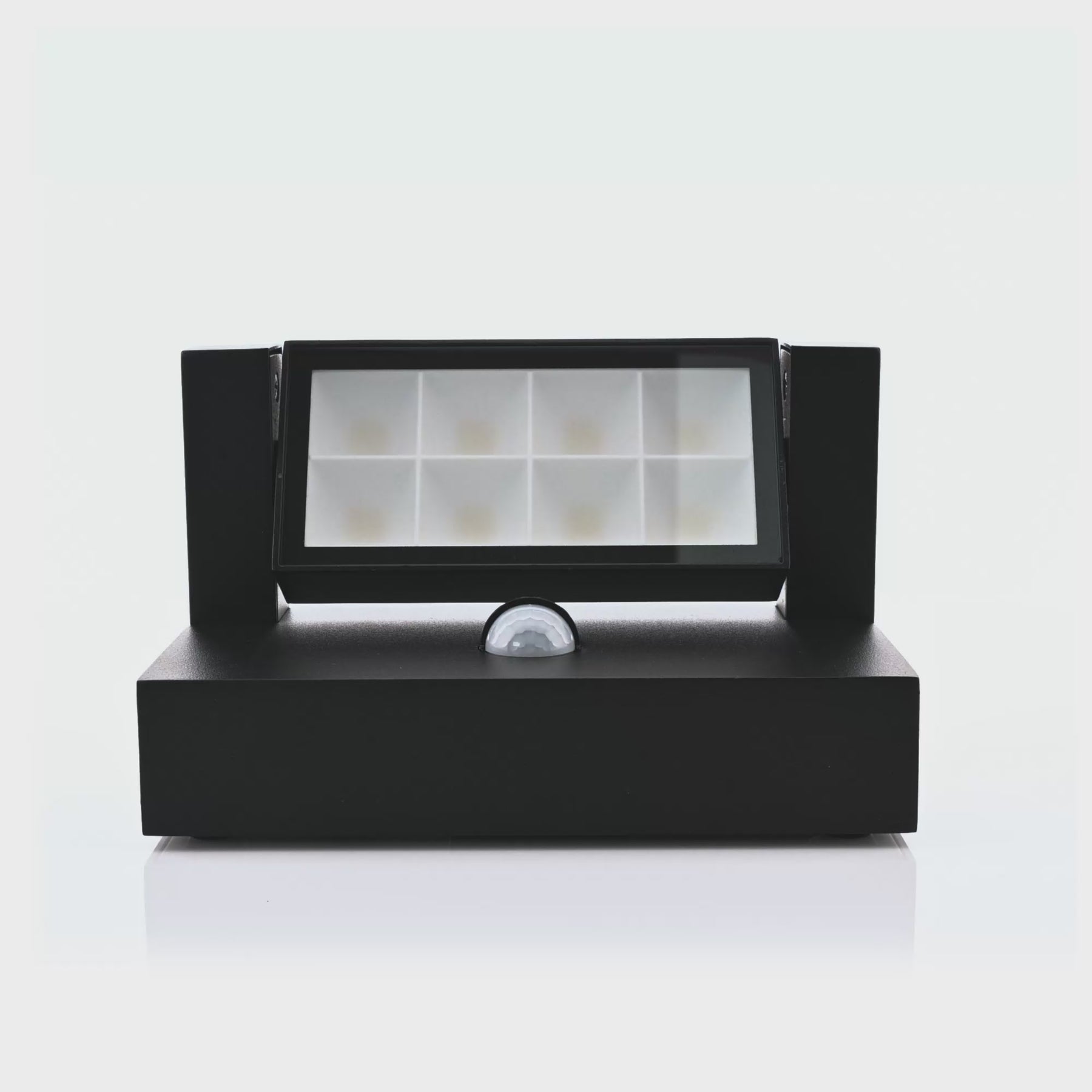 Locu Adjustable LED Floodlight With Sensor 240V 12W 3CCT Black - HV3731T-BLK-PIR