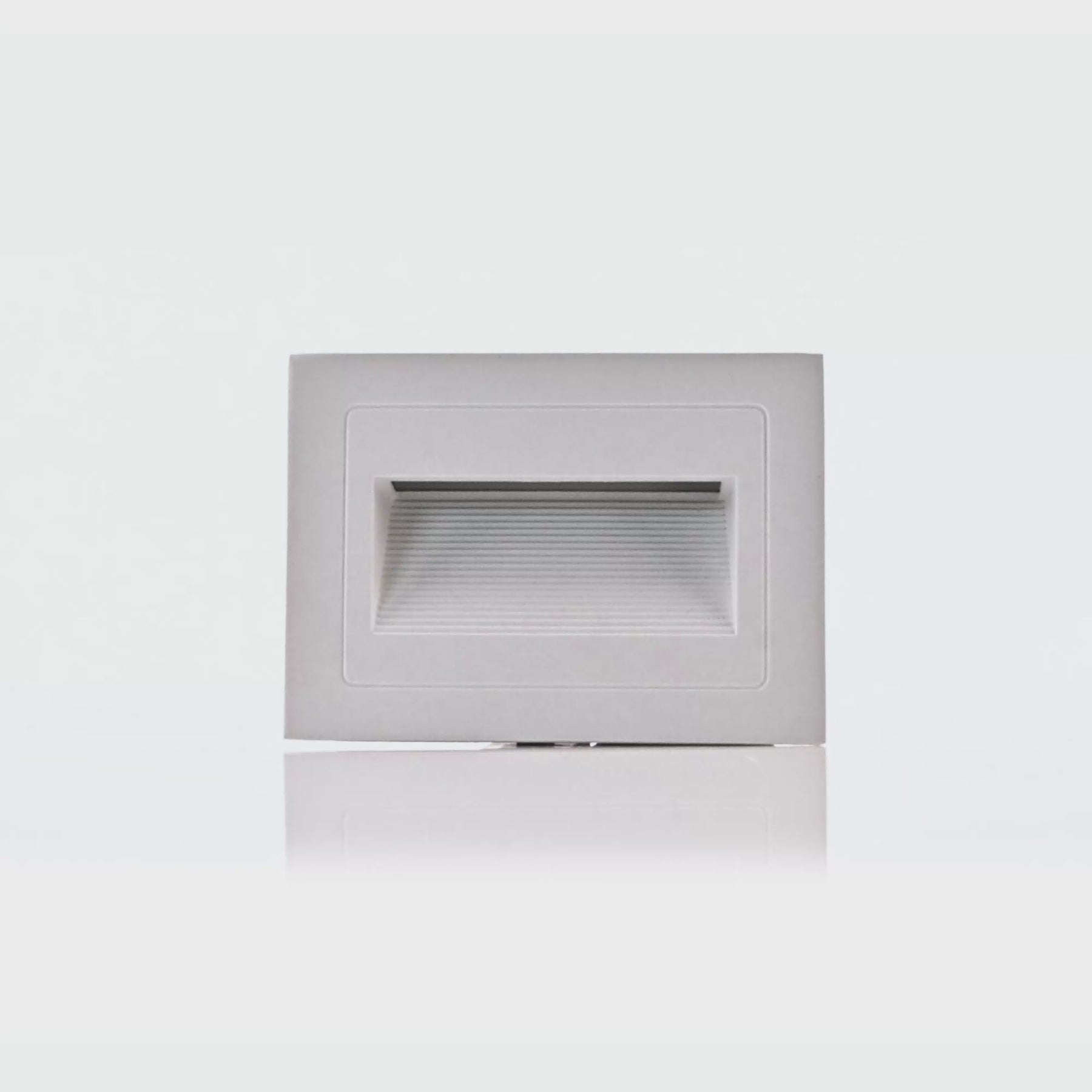 Trin Large LED Rectangular Step Light 12V 5W Tri Colour White - HV3113T-WHT-12V