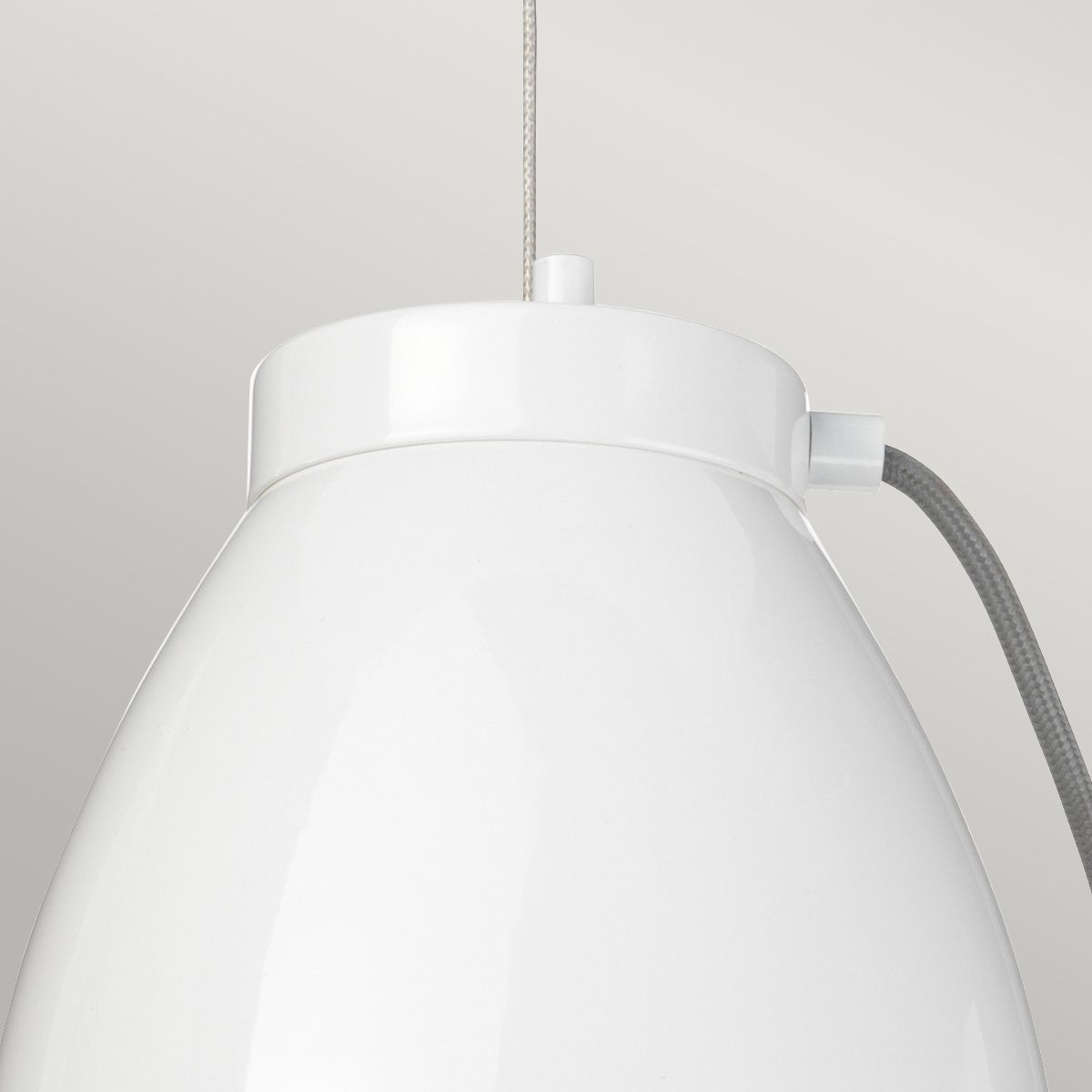 Europa Small LED Pendant White Painted - EUROPA-P-A