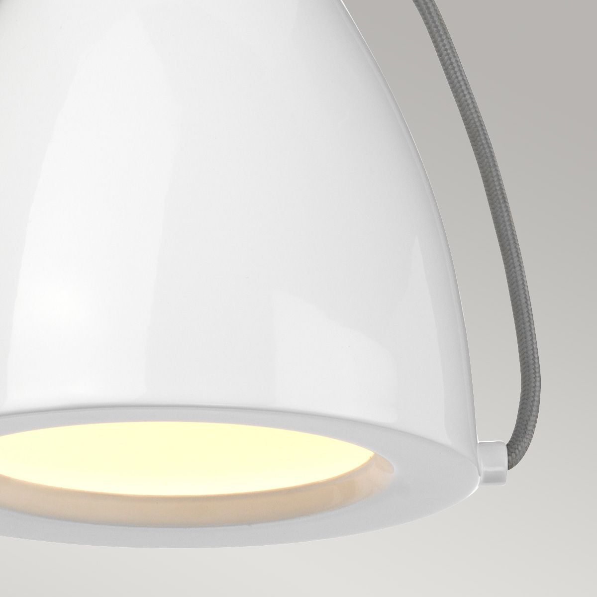 Europa Small LED Pendant White Painted - EUROPA-P-A