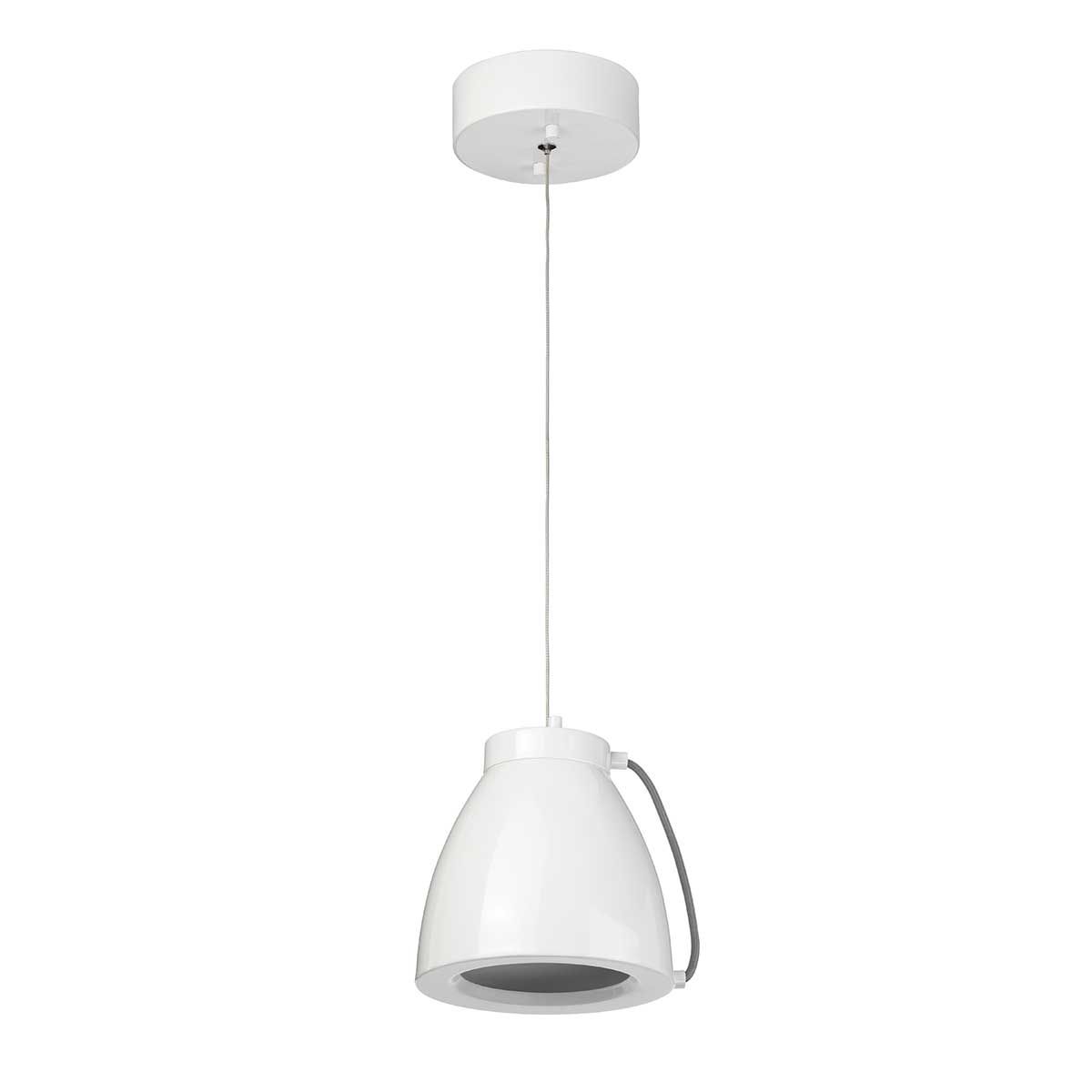 Europa Small LED Pendant White Painted - EUROPA-P-A