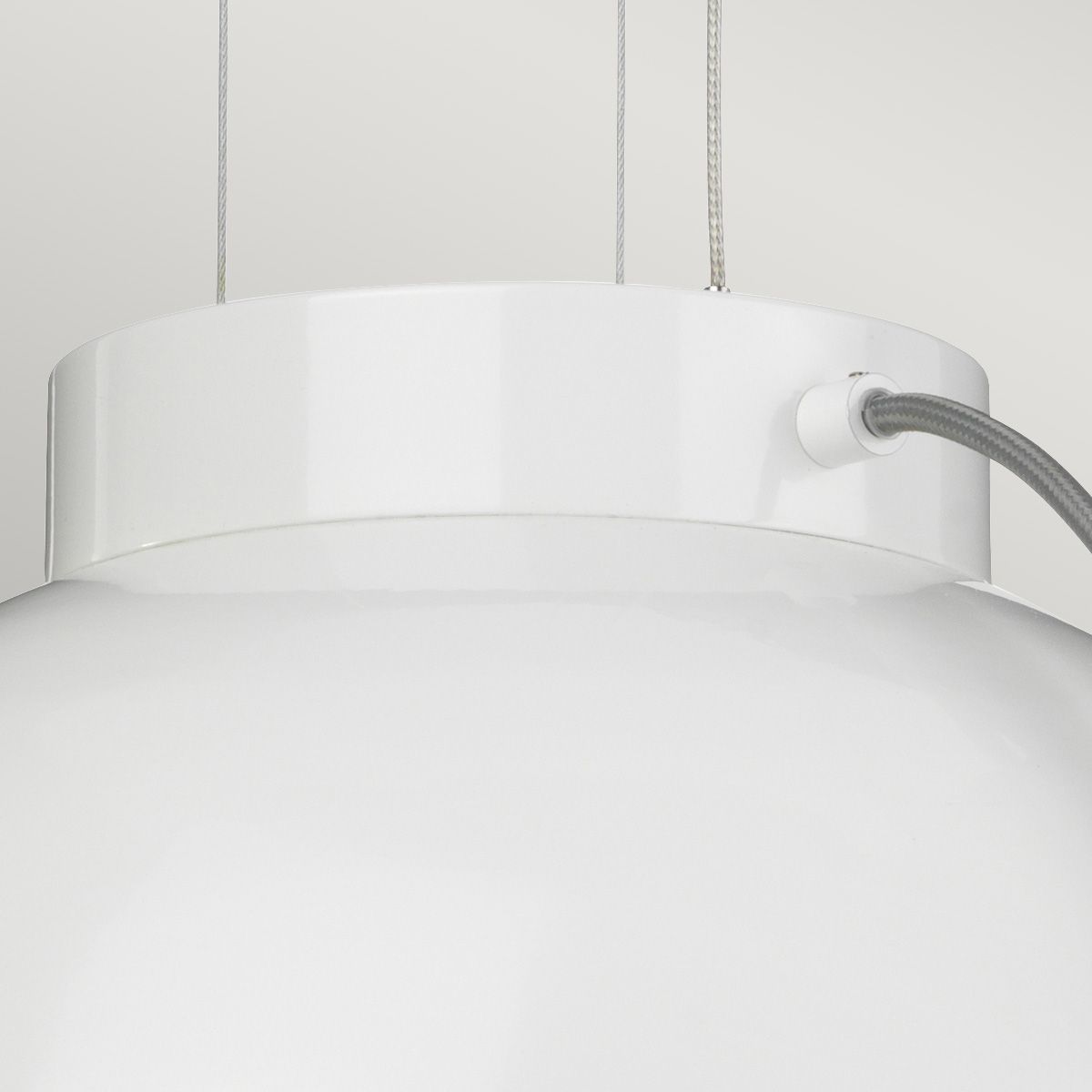 Europa Medium LED Pendant White Painted - EUROPA-P-B