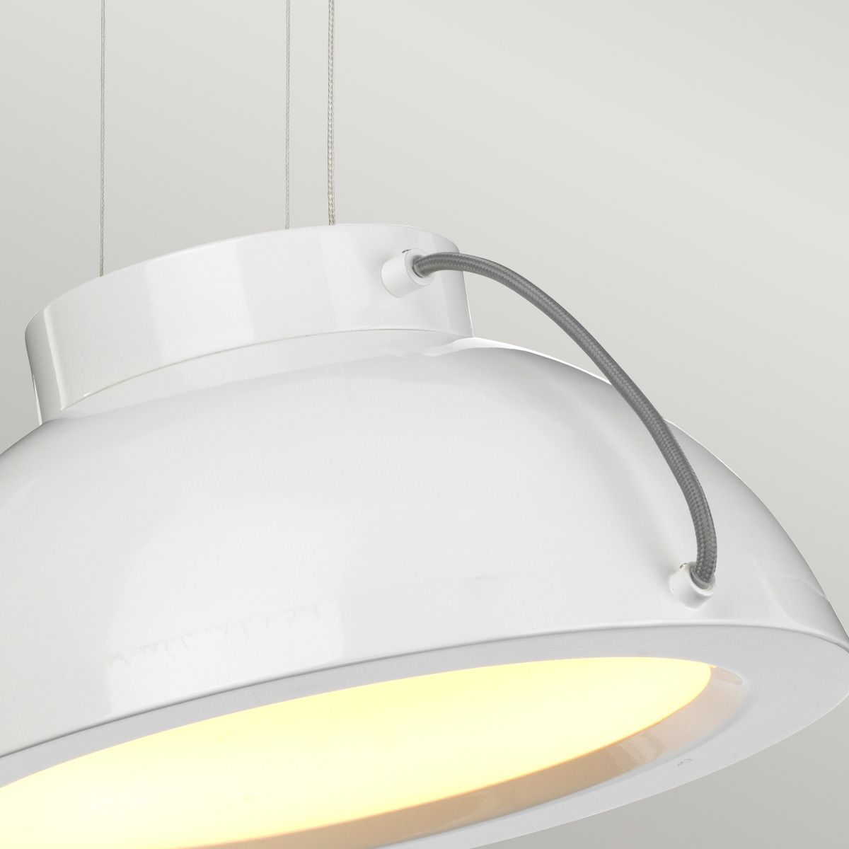 Europa Medium LED Pendant White Painted - EUROPA-P-B