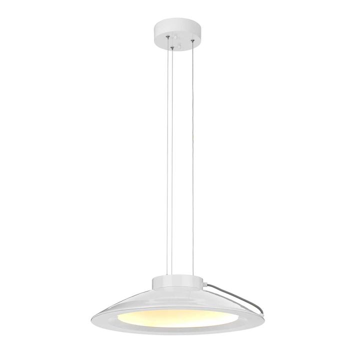 Europa Large LED Pendant White Painted - EUROPA-P-C