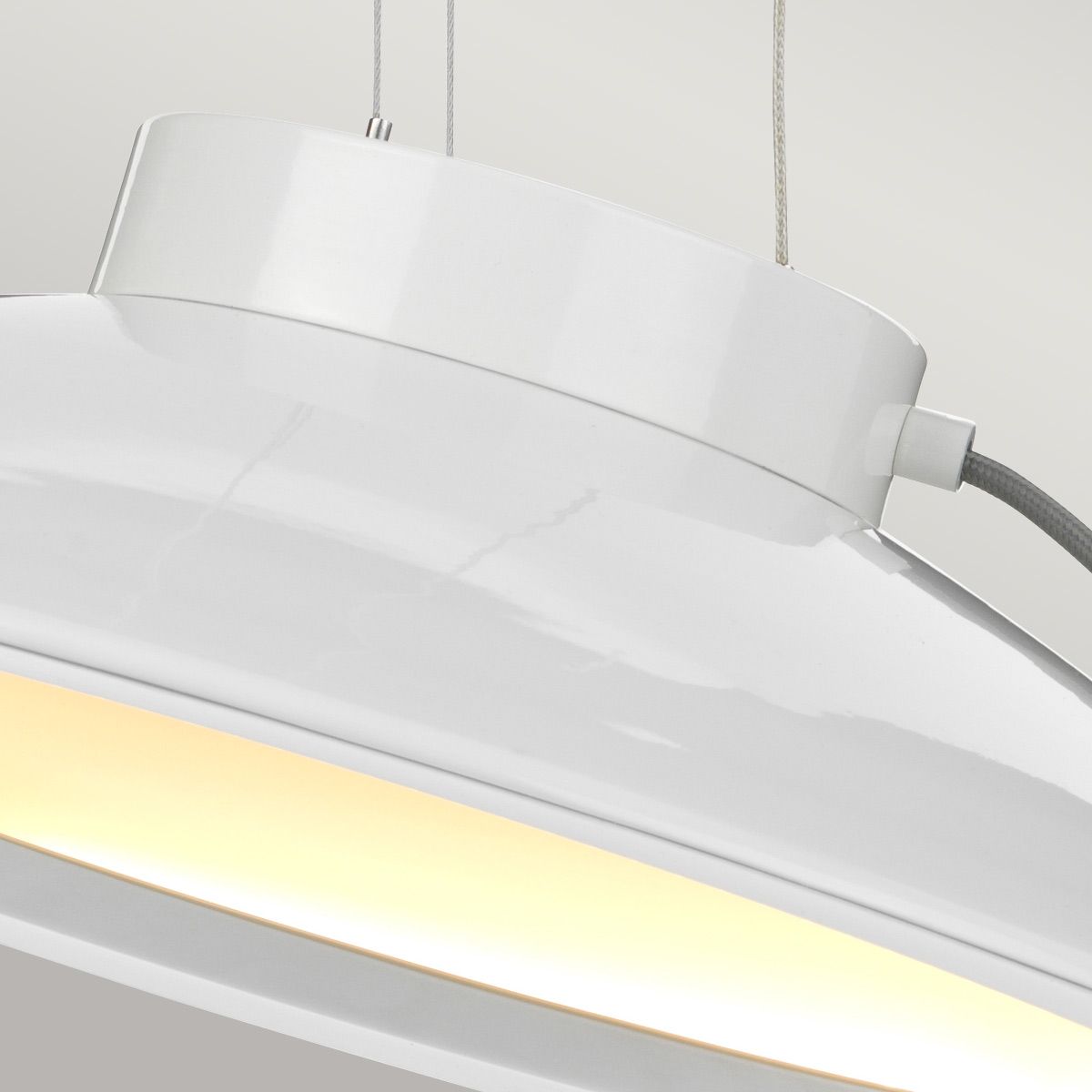 Europa Large LED Pendant White Painted - EUROPA-P-C