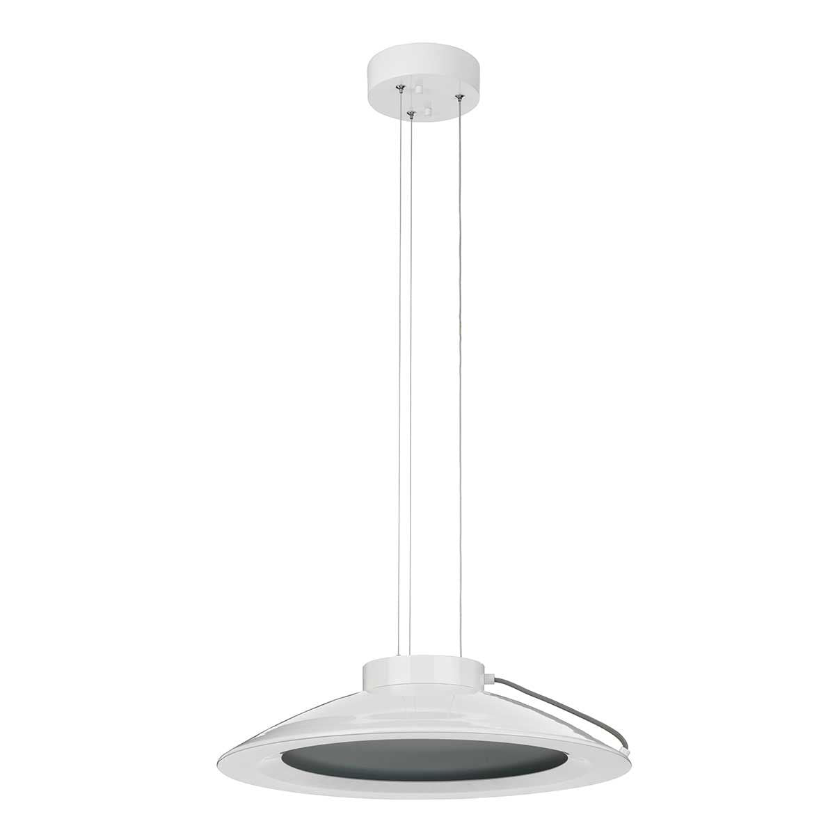 Europa Large LED Pendant White Painted - EUROPA-P-C