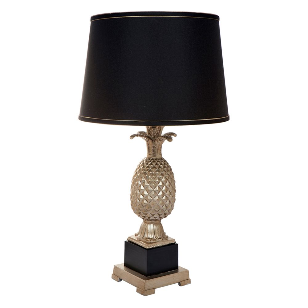 Harper Table Lamp Gold Base With Black Shade - 11934