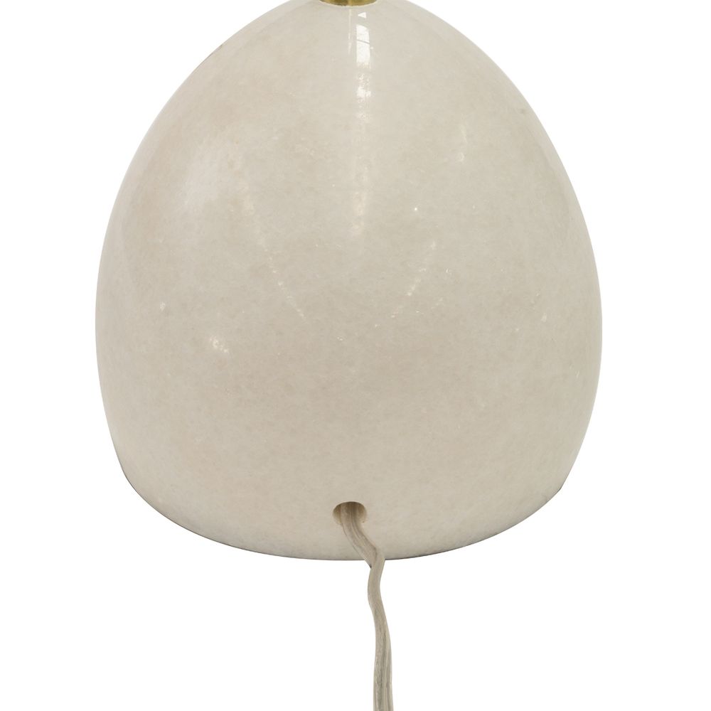 Swift Table Lamp White Base With Brass Shade - 11737