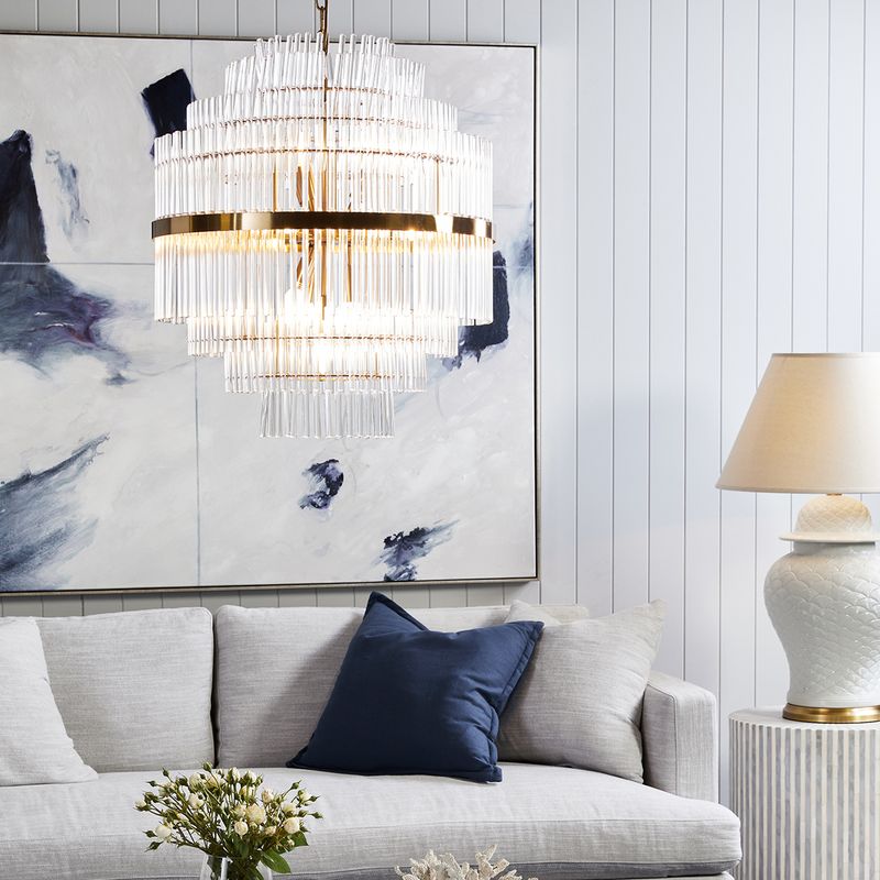 Lawrence Tall Pendant Light Polished Brass - 20673