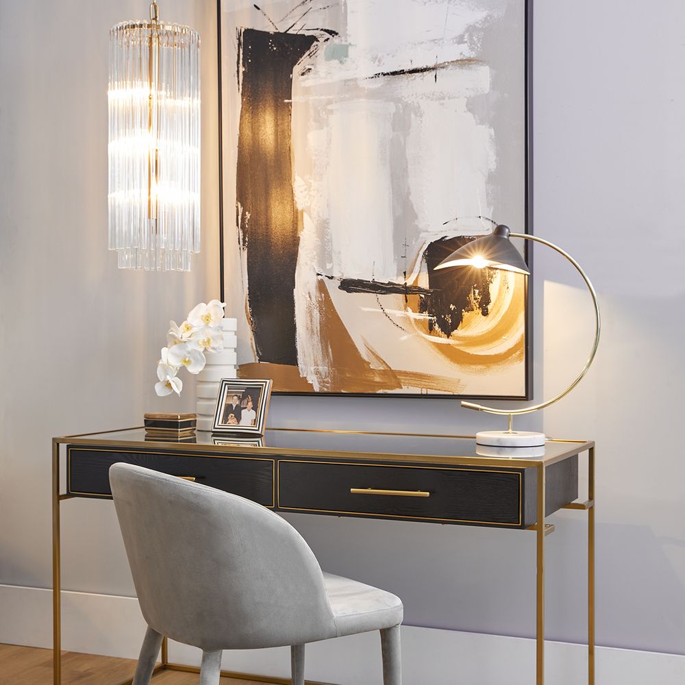 Zara Long Pendant Light Brass - 20678