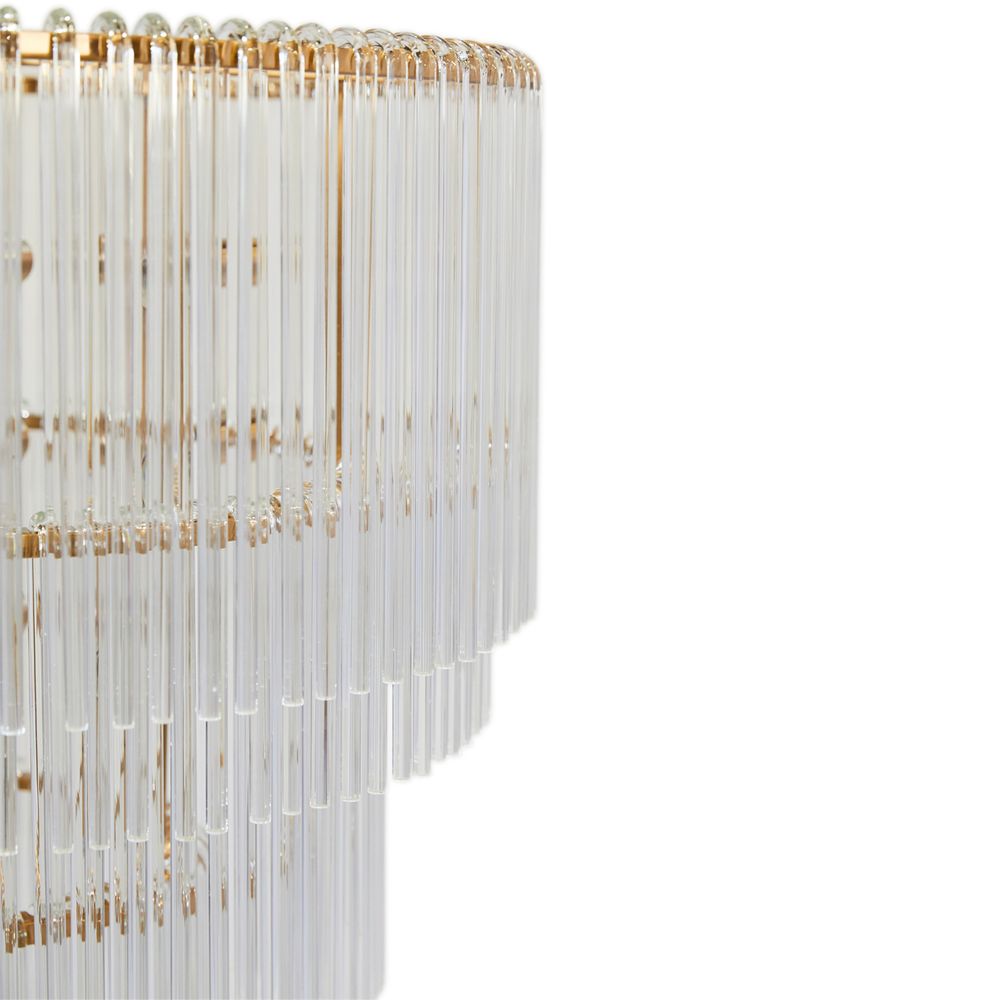 Zara 3 Tire Pendant Light Brass - B20680