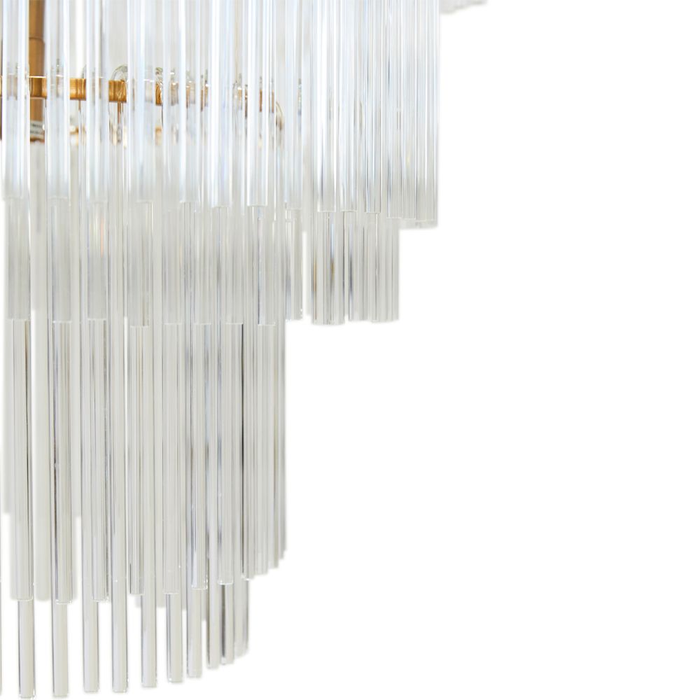 Zara 3 Tire Pendant Light Brass - B20680