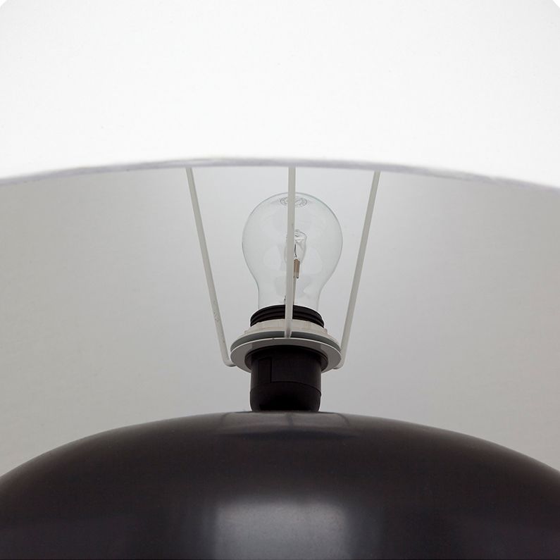 Picasso Table Lamp Black Base With White Shade - B13286