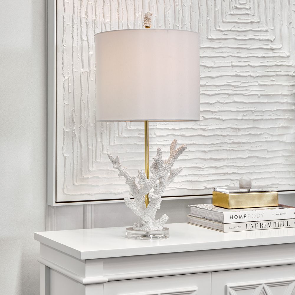 Daphne Table Lamp Gold Base With White Shade - 11566