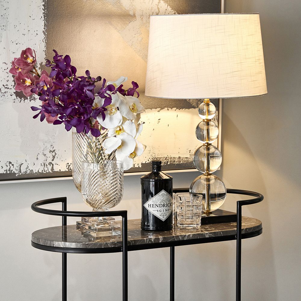 Gabrielle Table Lamp Gold Base With White Shade - B11757