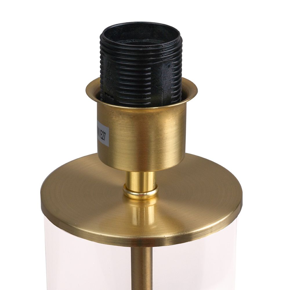 East Side Table Lamp Brass Base With Black Shade - 12376