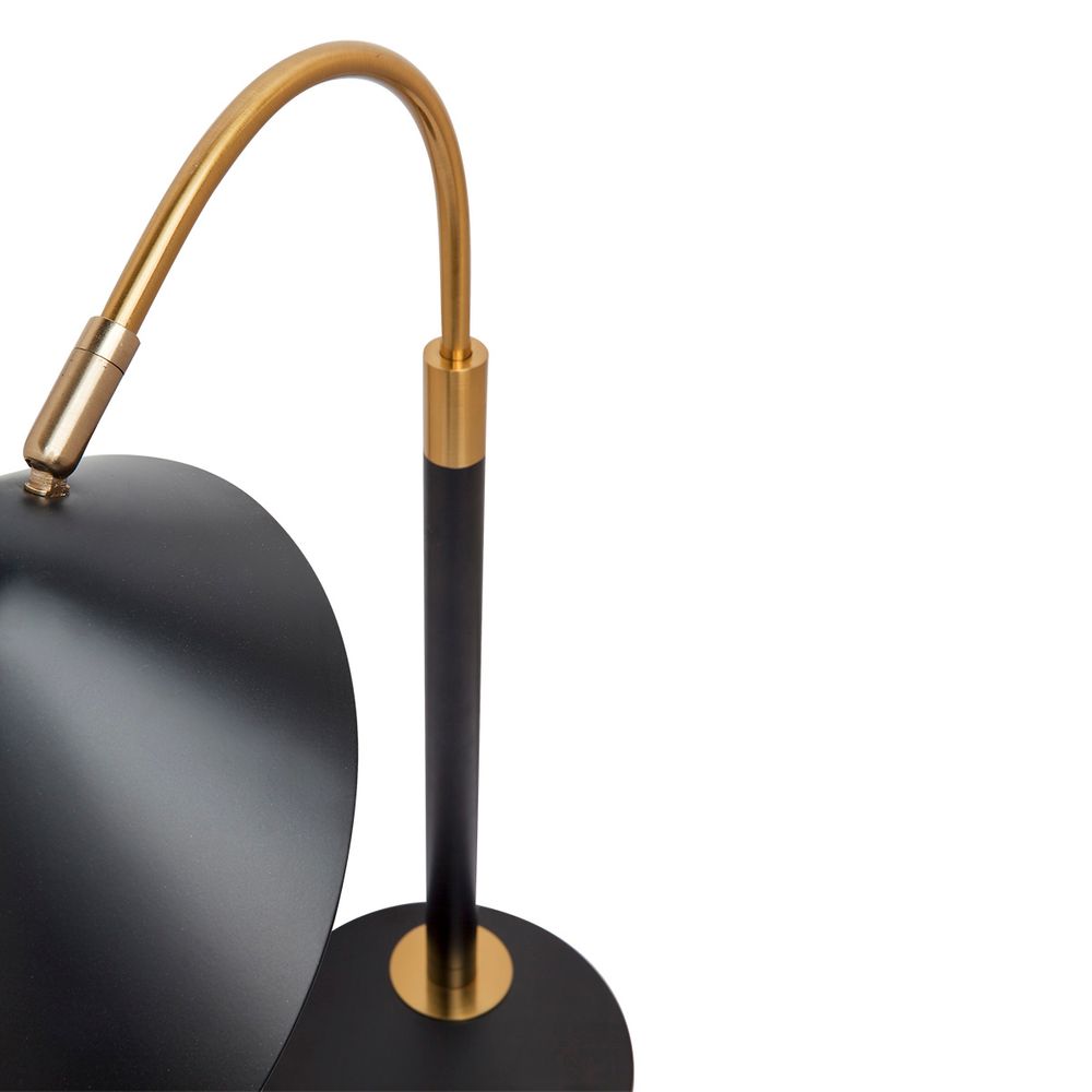 Kenya Desk Lamp Black & Brass - 12316