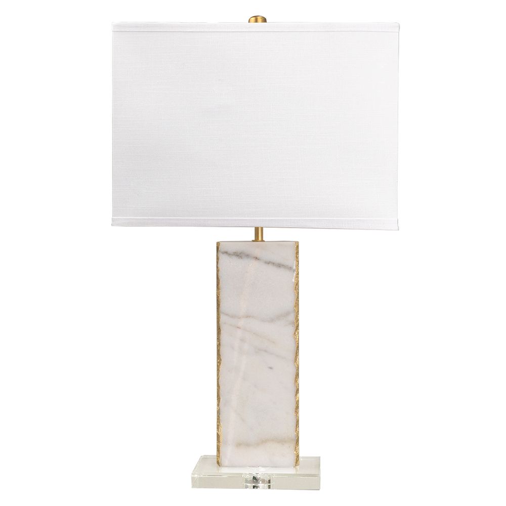 Benicia Table Lamp Gold Base With White Shade - 12358